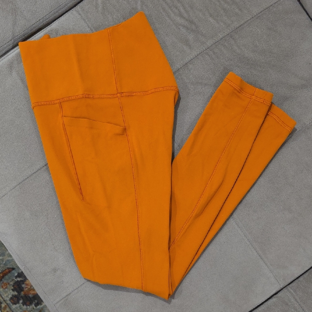 Athleta Orange Leggings